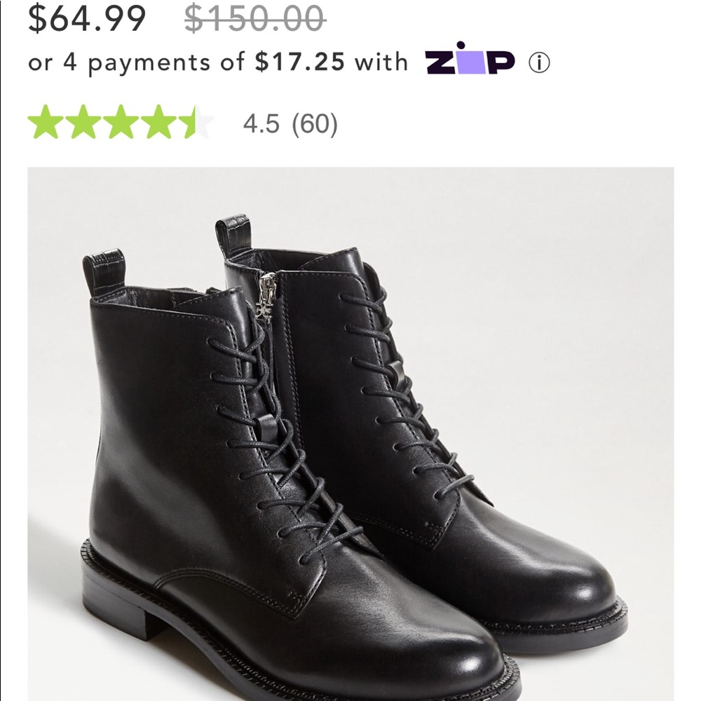 Sam Edelman size 8 combat boots for women!